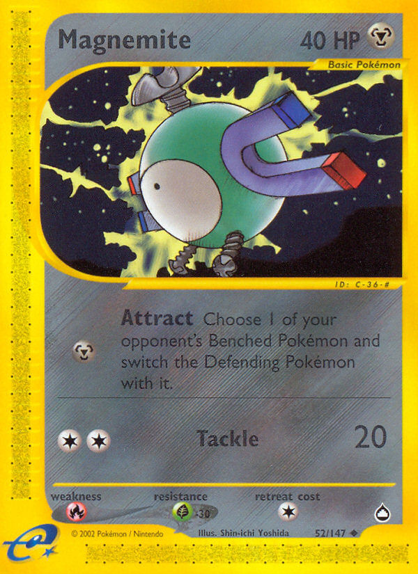 Magnemite – Aquapolis 52/147 Pokémon card