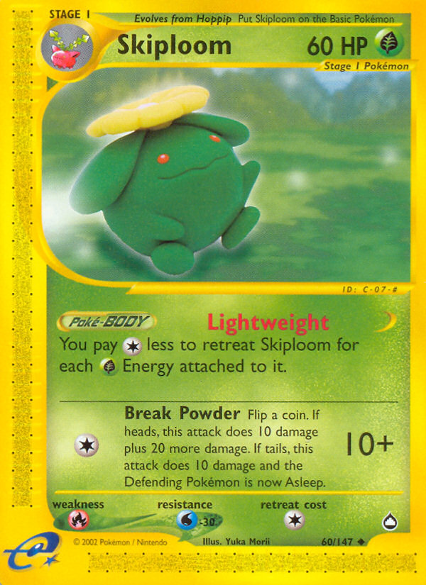 Skiploom – Aquapolis 60/147 Pokémon card