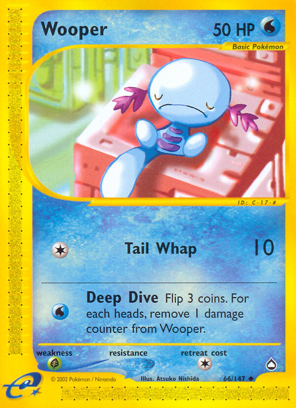 Wooper – Aquapolis 66/147 Pokémon card
