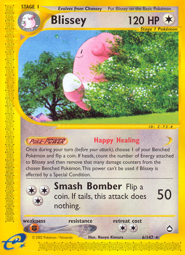 Blissey – Aquapolis 6/147 Pokémon card