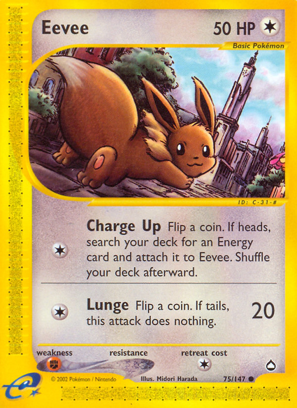Eevee – Aquapolis 75/147 Pokémon card
