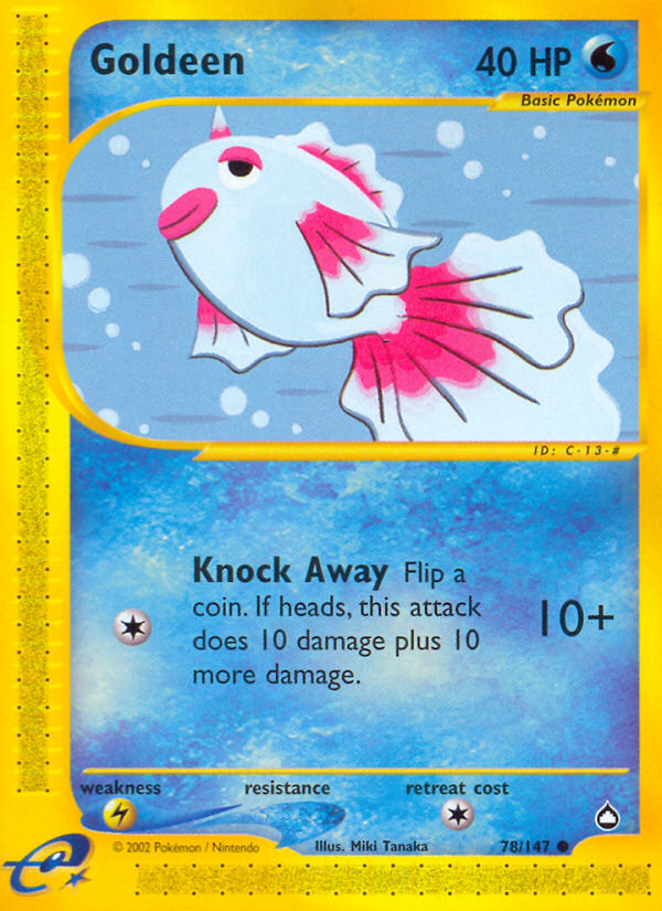 Goldeen – Aquapolis 78/147 Pokémon card