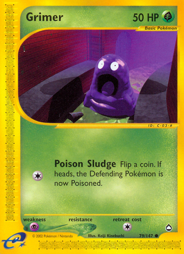 Grimer – Aquapolis 79/147 Pokémon card