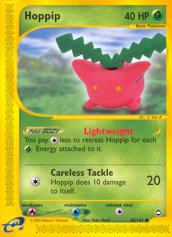 Hoppip – Aquapolis 83/147 Pokémon card