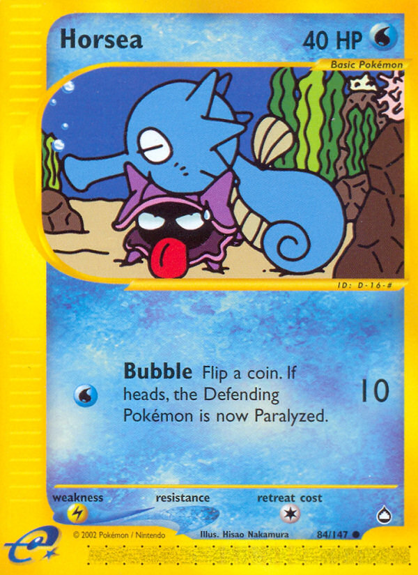 Horsea – Aquapolis 84/147 Pokémon card
