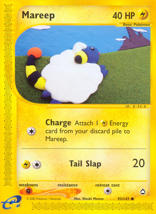 Mareep – Aquapolis 93/147 Pokémon card