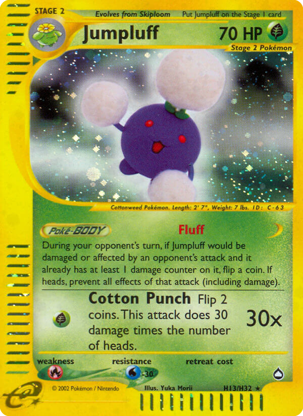 Jumpluff – Aquapolis H13/H32 Pokémon card