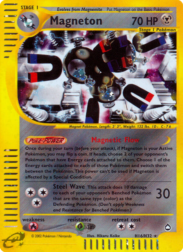 Magneton – Aquapolis H16/H32 Pokémon card