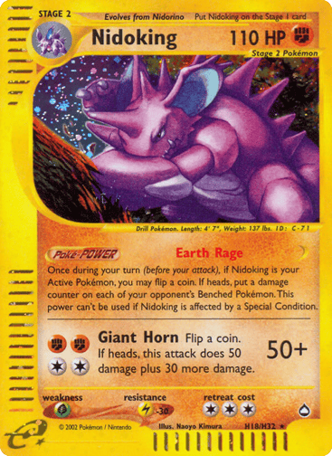 Nidoking - Aquapolis H18
