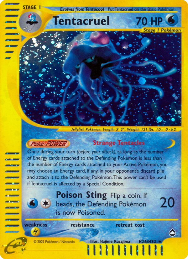 Tentacruel – Aquapolis H26/H32 Pokémon card