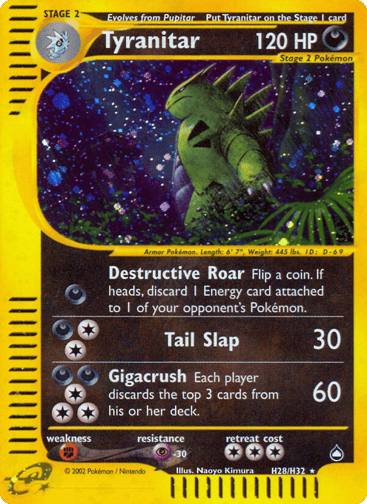 Tyranitar - Aquapolis H28