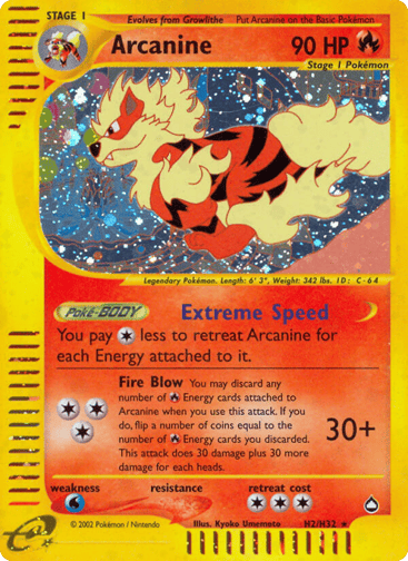 Arcanine - Aquapolis H2