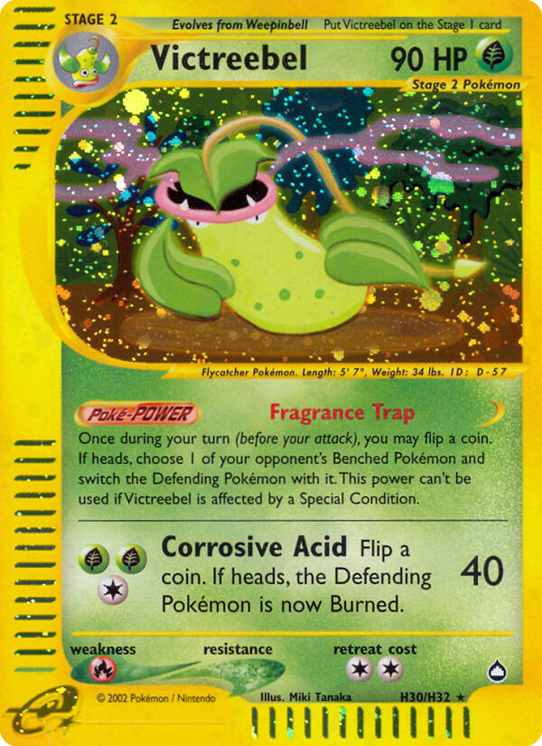 Victreebel – Aquapolis H30/H32 Pokémon card
