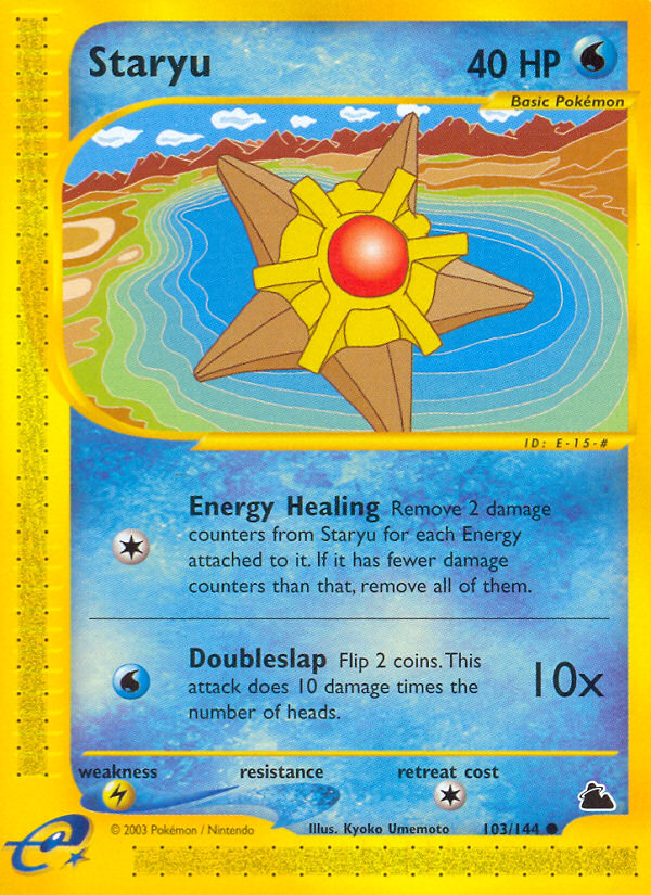 Staryu – Skyridge 103/144 Pokémon card
