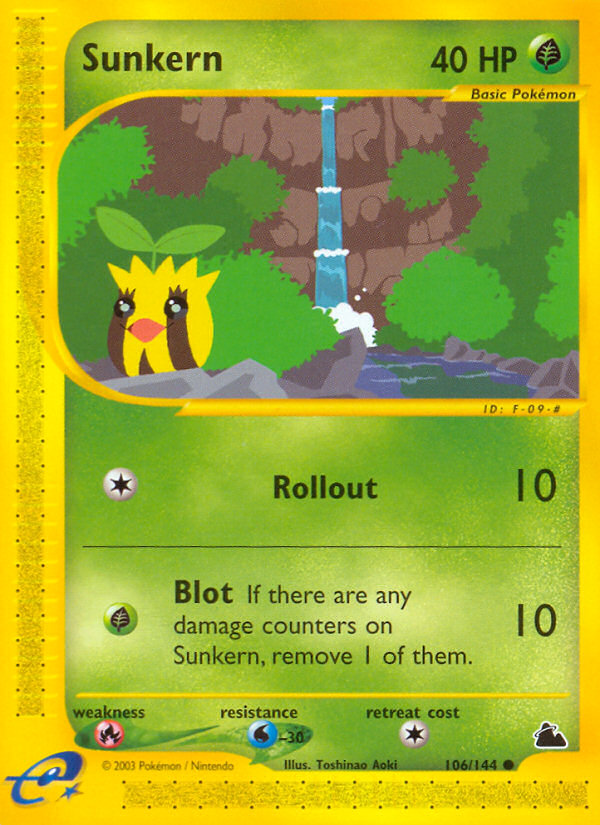 Sunkern – Skyridge 106/144 Pokémon card