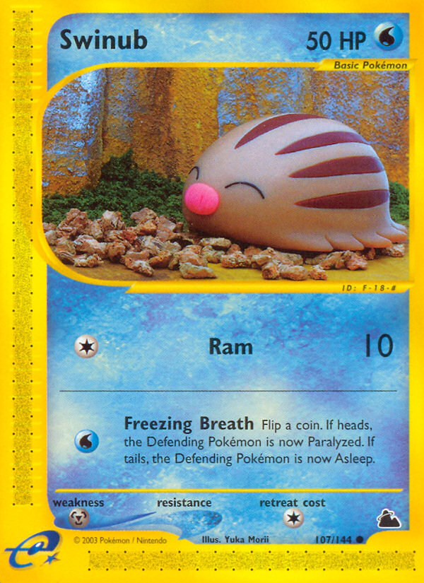 Swinub – Skyridge 107/144 Pokémon card