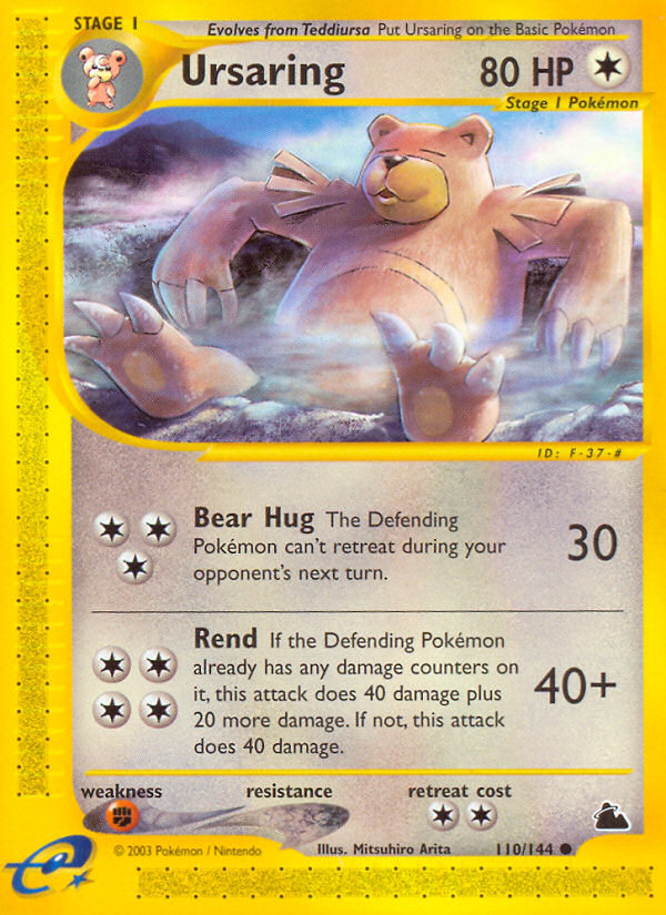 Ursaring – Skyridge 110/144 Pokémon card