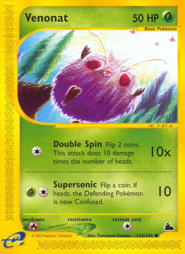 Venonat – Skyridge 112/144 Pokémon card