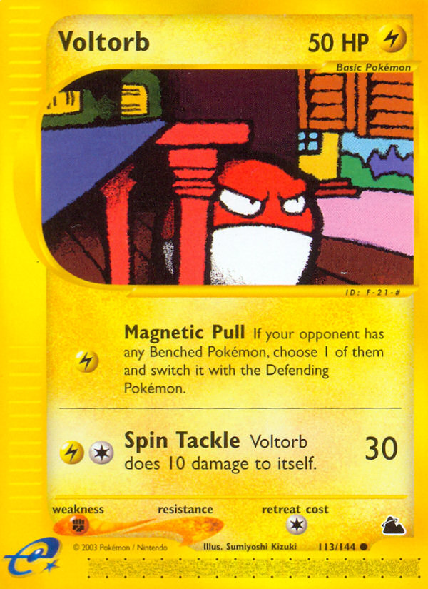 Voltorb – Skyridge 113/144 Pokémon card