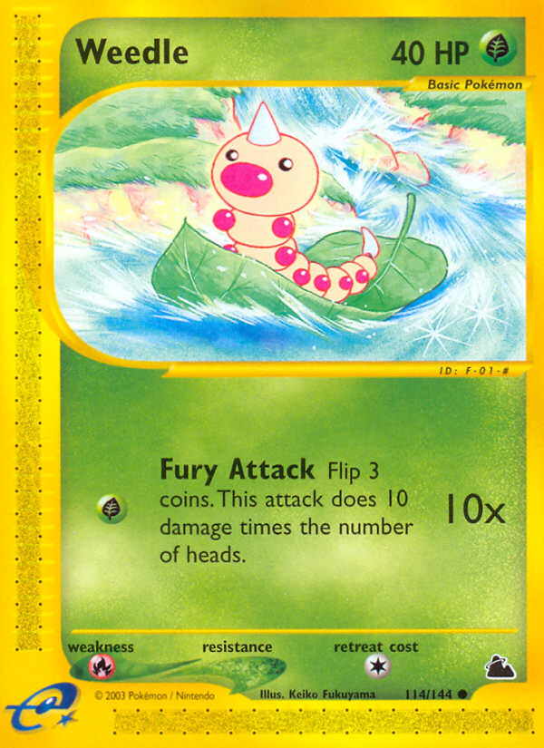 Weedle – Skyridge 114/144 Pokémon card