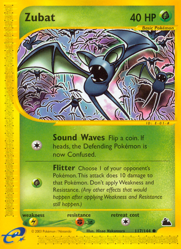 Zubat – Skyridge 117/144 Pokémon card