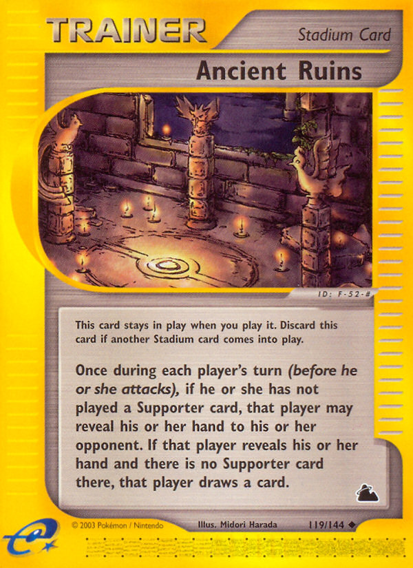 Ancient Ruins – Skyridge 119/144 Pokémon card