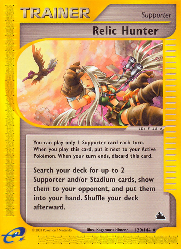 Relic Hunter – Skyridge 120/144 Pokémon card