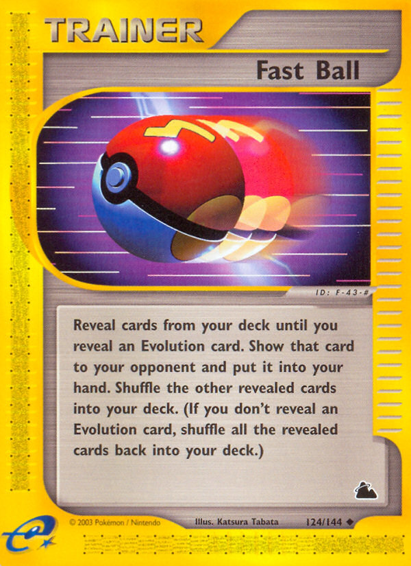 Fast Ball – Skyridge 124/144 Pokémon card
