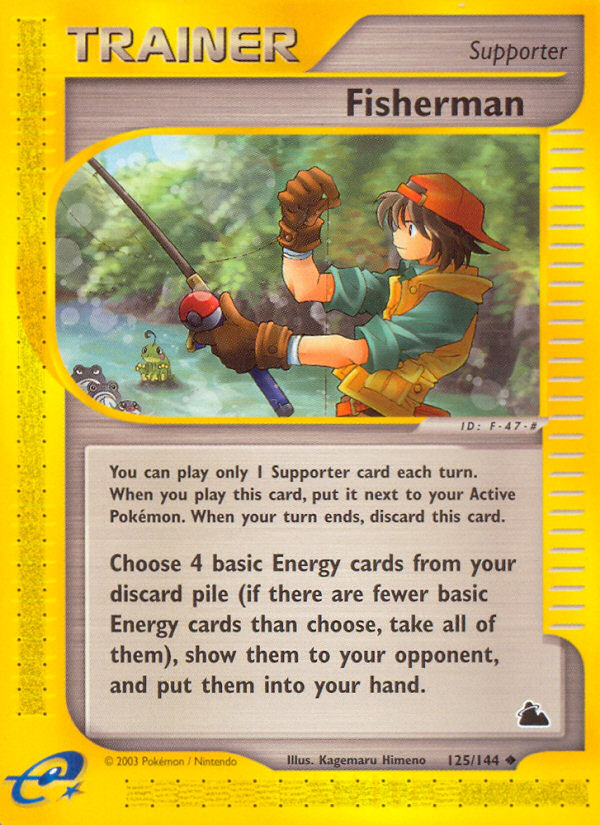 Fisherman – Skyridge 125/144 Pokémon card