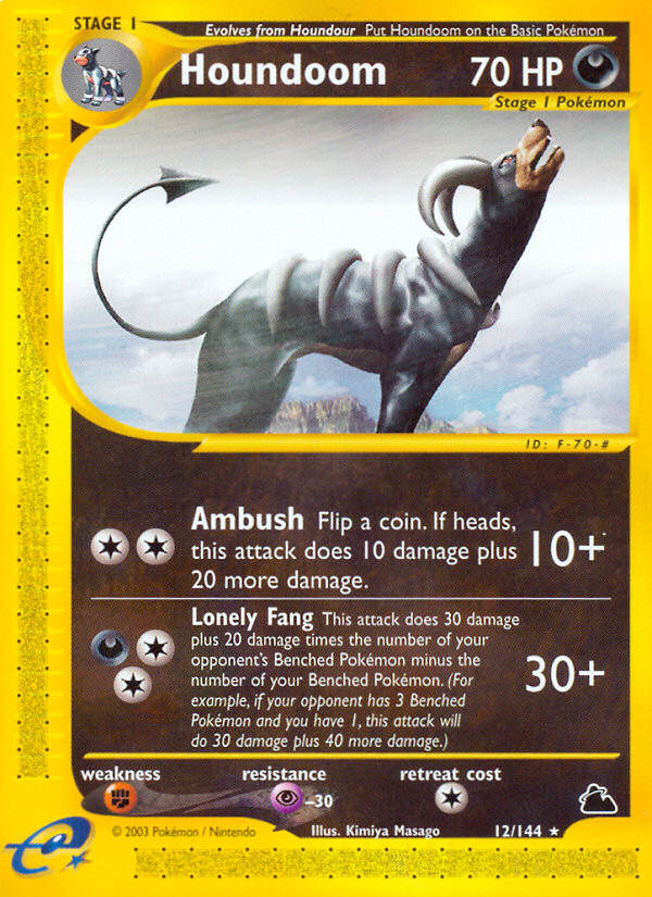 Houndoom – Skyridge 12/144 Pokémon card