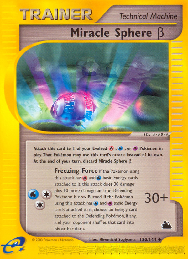 Miracle Sphere β – Skyridge 130/144 Pokémon card