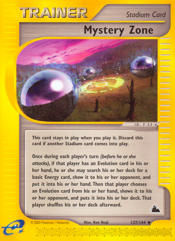 Mystery Zone – Skyridge 137/144 Pokémon card