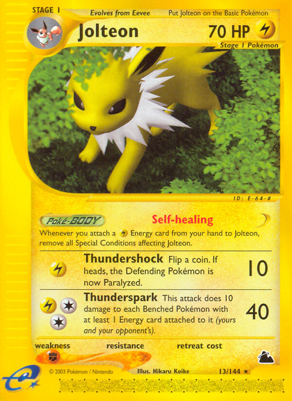 Jolteon – Skyridge 13/144 Pokémon card