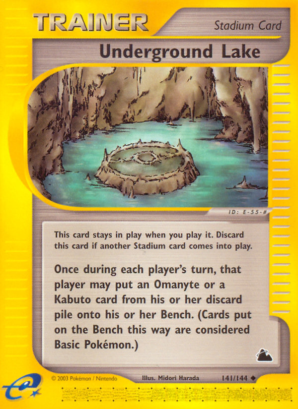 Underground Lake – Skyridge 141/144 Pokémon card