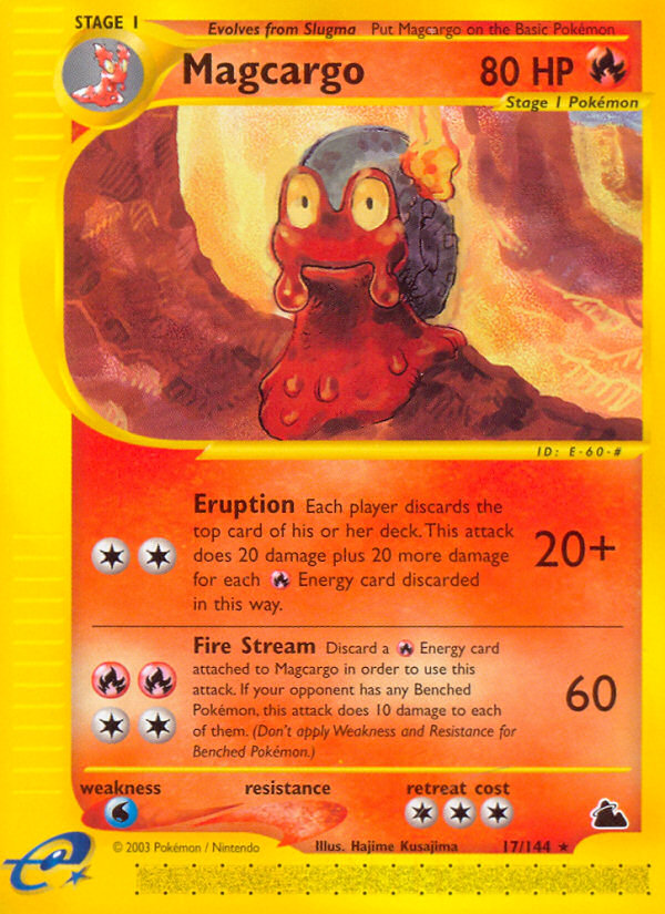 Magcargo – Skyridge 17/144 Pokémon card