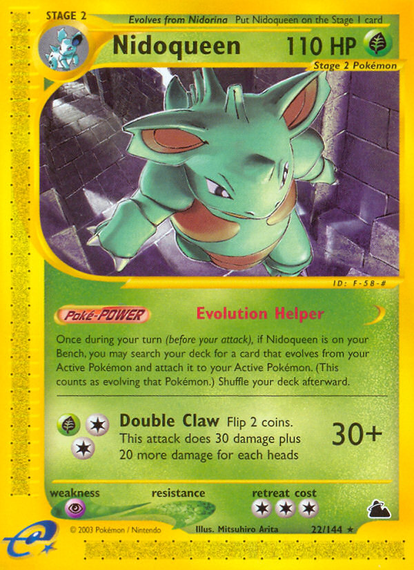 Nidoqueen – Skyridge 22/144 Pokémon card