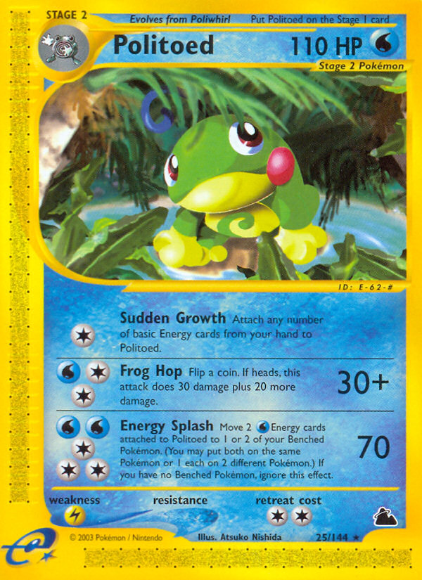 Politoed – Skyridge 25/144 Pokémon card