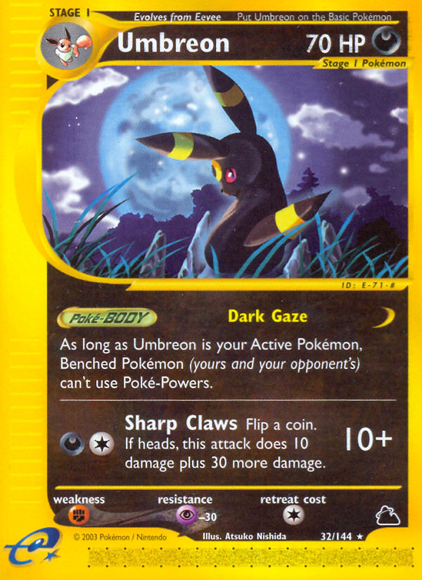Umbreon – Skyridge 32/144 Pokémon card