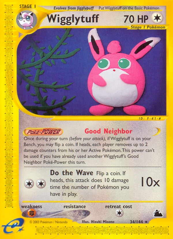 Wigglytuff – Skyridge 34/144 Pokémon card