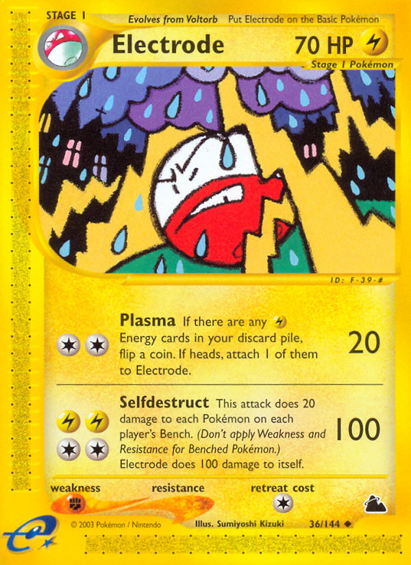 Electrode – Skyridge 36/144 Pokémon card