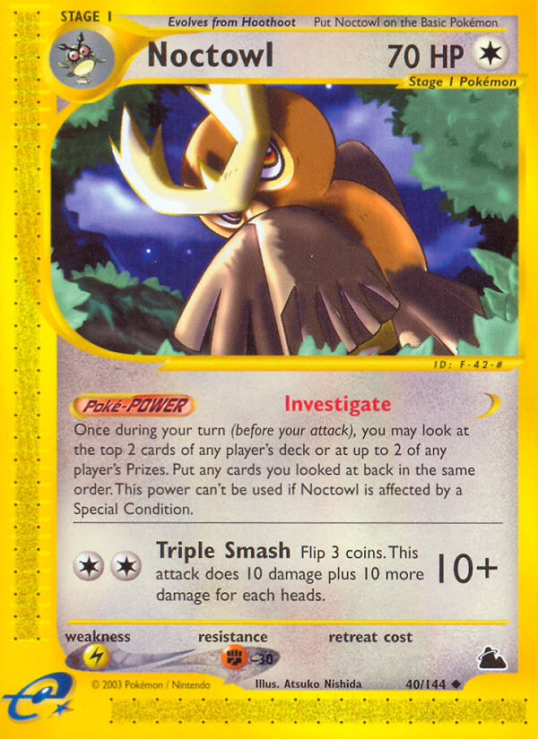 Noctowl – Skyridge 40/144 Pokémon card