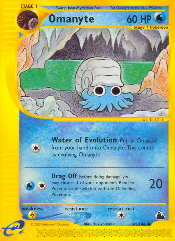 Omanyte – Skyridge 41/144 Pokémon card