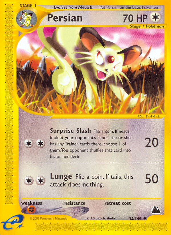 Persian – Skyridge 42/144 Pokémon card