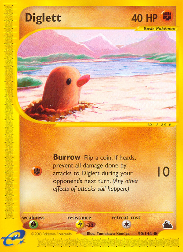 Diglett – Skyridge 50/144 Pokémon card