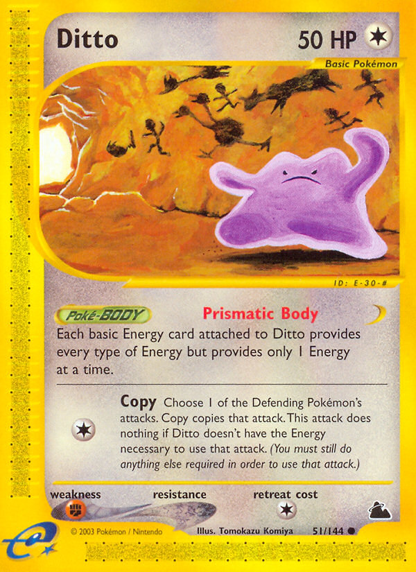 Ditto – Skyridge 51/144 Pokémon card
