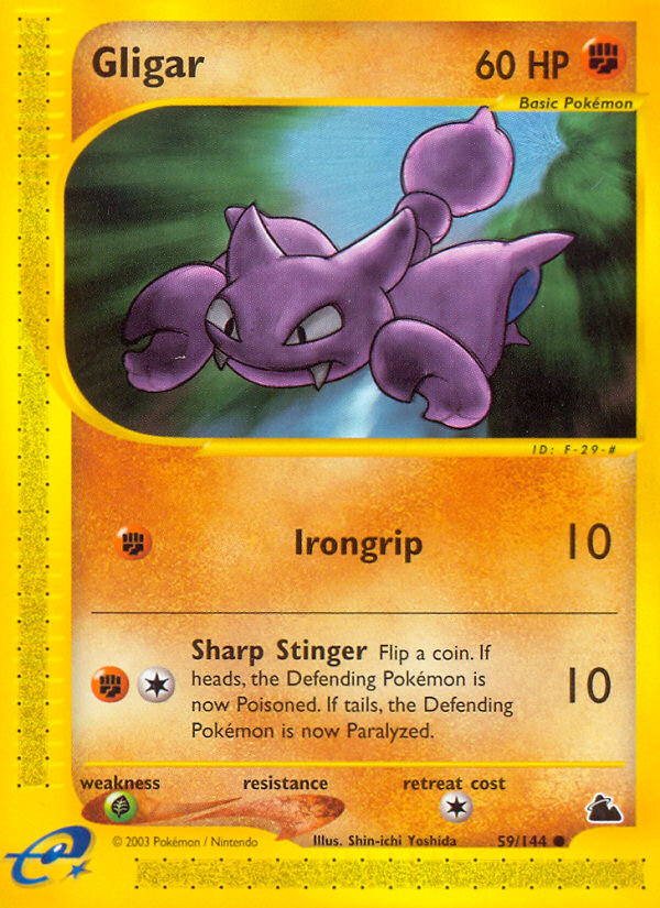 Gligar – Skyridge 59/144 Pokémon card
