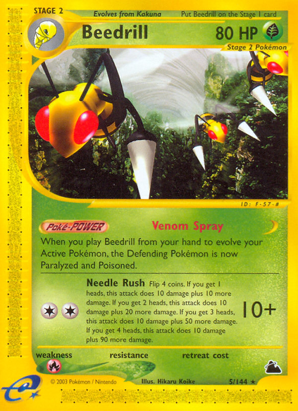 Beedrill – Skyridge 5/144 Pokémon card