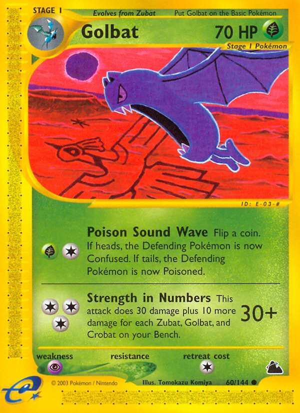 Golbat – Skyridge 60/144 Pokémon card