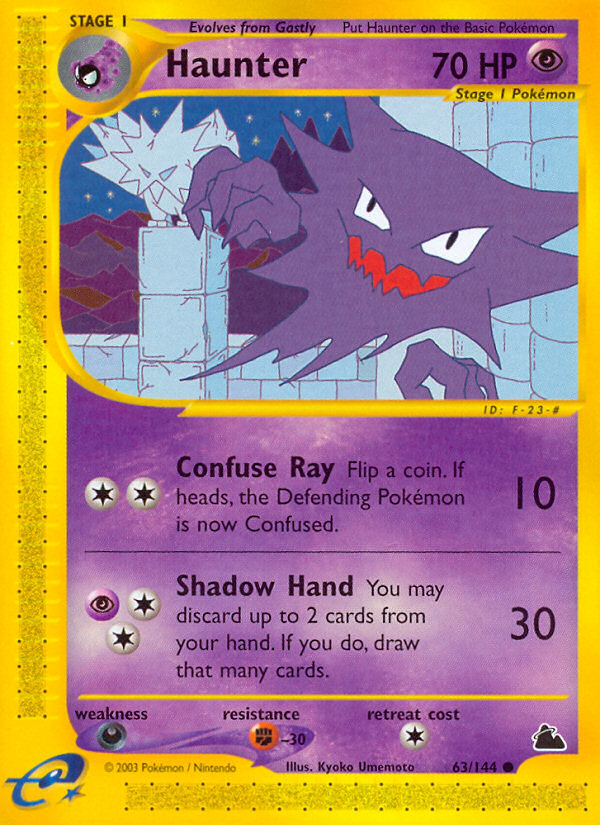 Haunter – Skyridge 63/144 Pokémon card