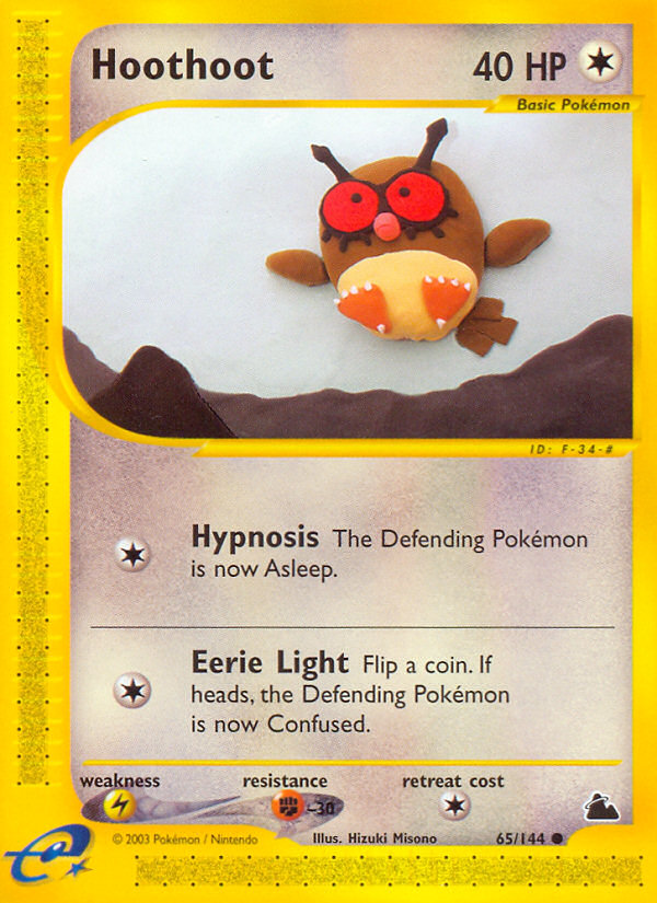 Hoothoot – Skyridge 65/144 Pokémon card